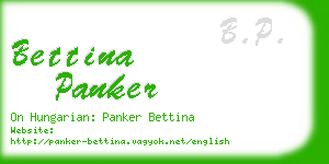 bettina panker business card